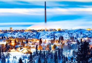 Flin Flon, Manitoba, Kanada, Winter, Bergbau
