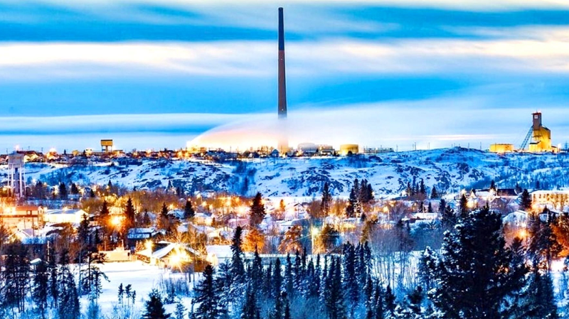 Flin Flon, Manitoba, Kanada, Winter, Bergbau