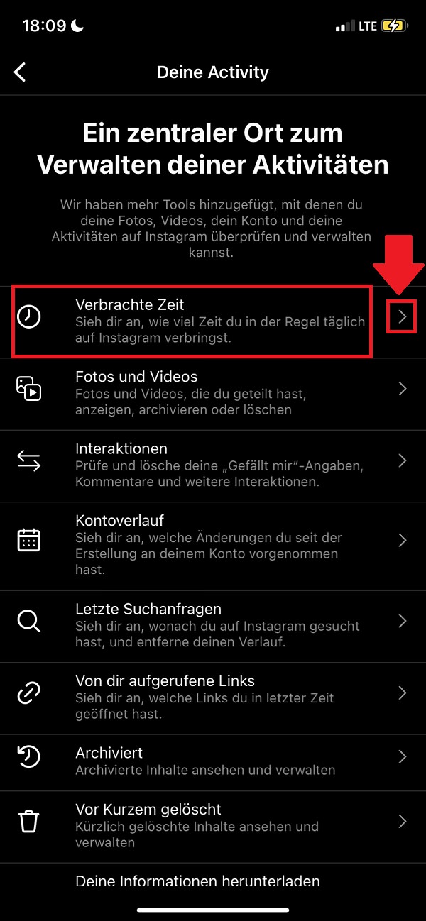 Instagram-Nutzungsdauer anzeigen, Instagram Nutzungsdauer Android, Instagram Nutzungsdauer iPhone