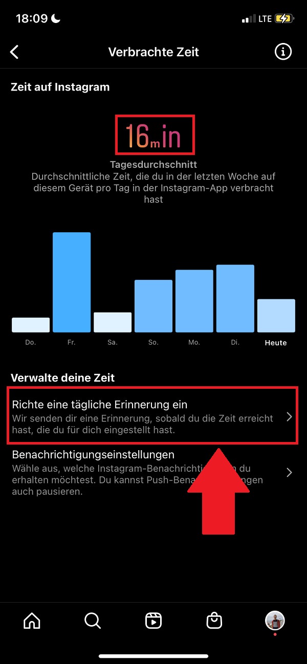 Instagram-Nutzungsdauer anzeigen, Instagram Nutzungsdauer Android, Instagram Nutzungsdauer iPhone