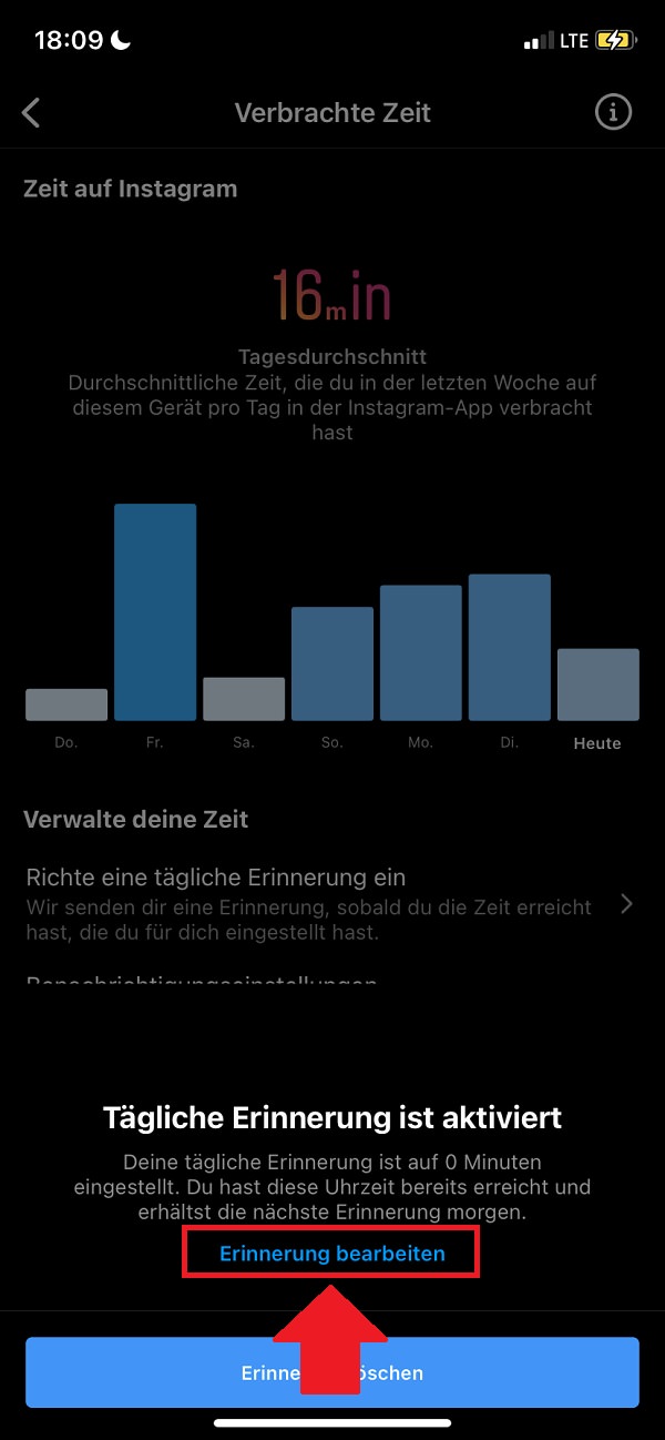 Instagram-Nutzungsdauer anzeigen, Instagram Nutzungsdauer Android, Instagram Nutzungsdauer iPhone