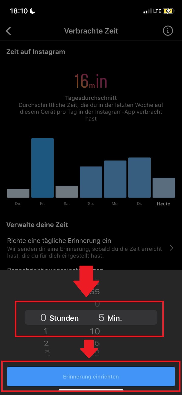 Instagram-Nutzungsdauer anzeigen, Instagram Nutzungsdauer Android, Instagram Nutzungsdauer iPhone