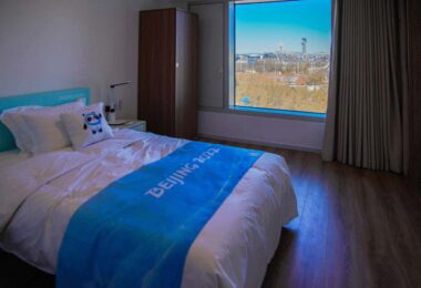 Schlafzimmer bei den olympischen Winterspielen