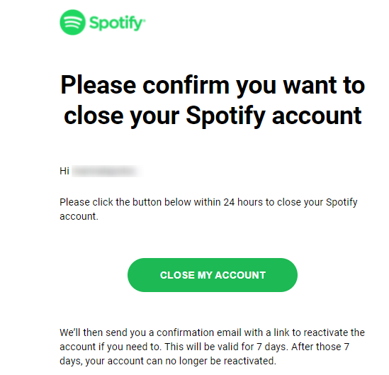 Spotify-Konto löschen
