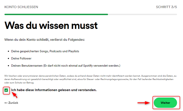 Spotify Website Konto