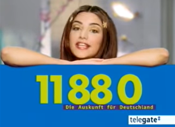 Telefonauskunft 11880, Verona Poth, Werbung