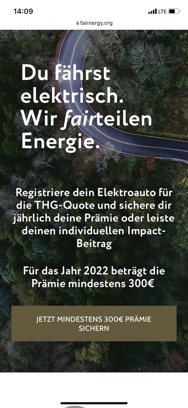 Fairnergy, THG-Quote, THG-Prämie, Treibhausgasminderungquote 