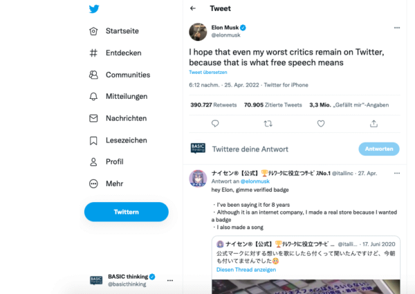 Twitter, meistgeklickten Tweets