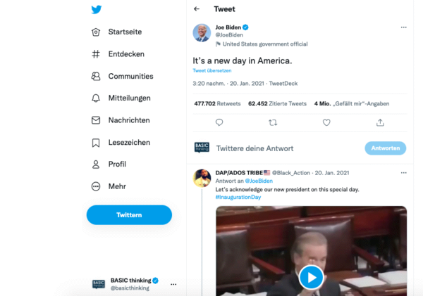 Twitter, meistgeklickten Tweets