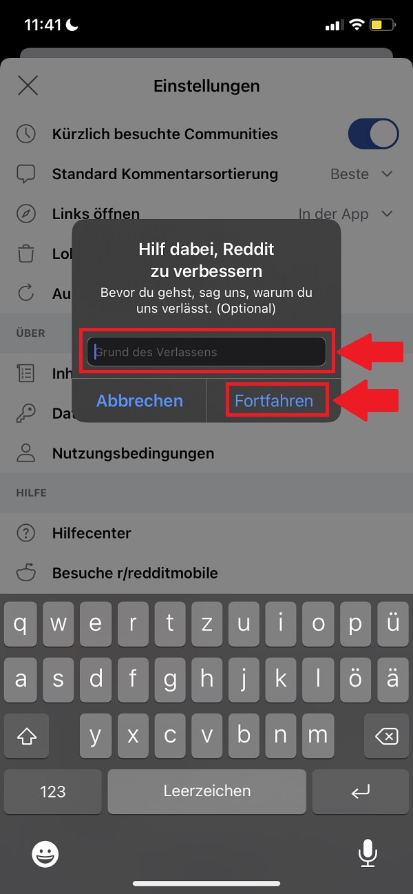 Reddit-Konto löschen, Reddit Konto löschen, Reddit Account löschen, Reddit löschen