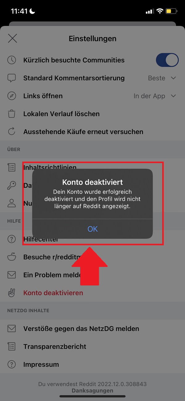 Reddit-Konto löschen, Reddit Konto löschen, Reddit Account löschen, Reddit löschen