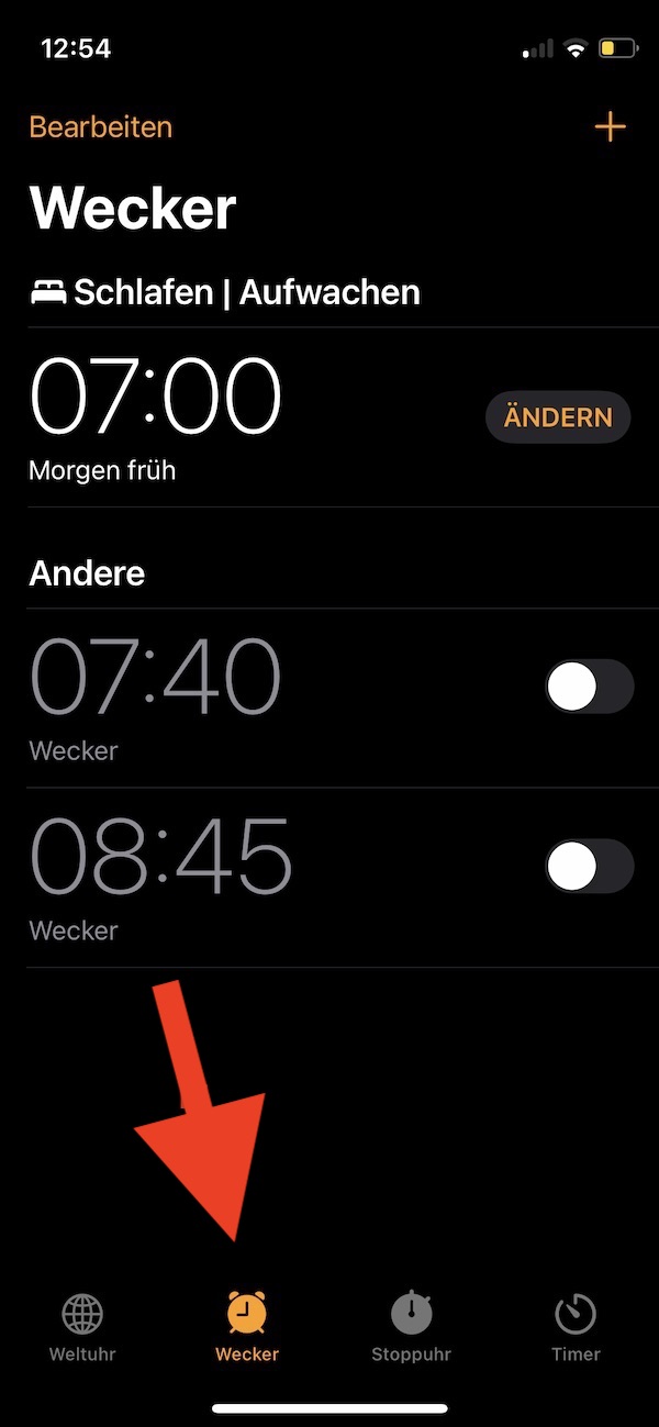 Schlummerfunktion iPhone deaktivieren