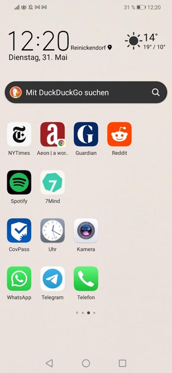 Rhett Büttrich, Le Wagon, Homescreen