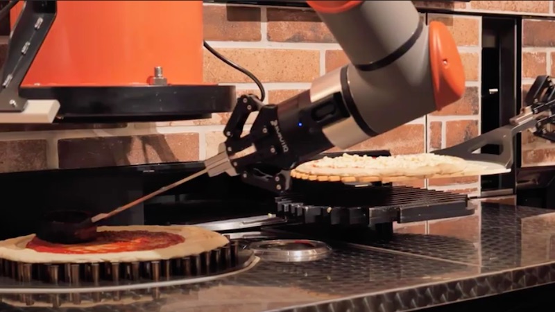 Roboter Pizzeria, Roboter, Pizza,