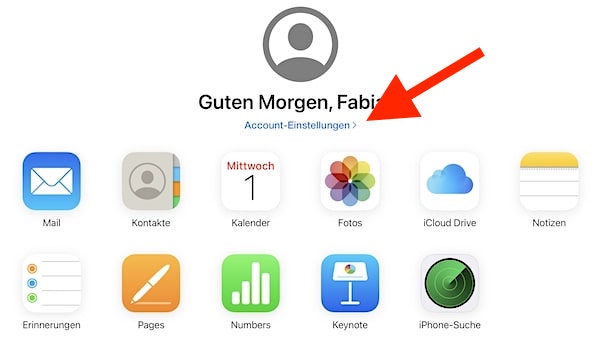 gelöschte Kontakte wiederherstellen, iPhone, iCloud