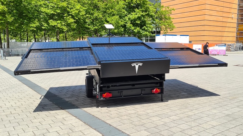 Tesla, Solar-Anhänger, Starlink, Tesla-Anhänger, IdeenExpo