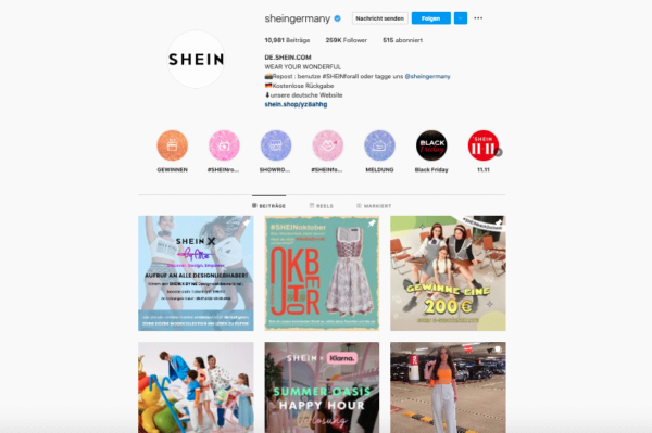 Influencer, Shein, Instagram