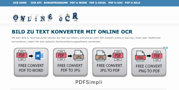 Website, onlineocr