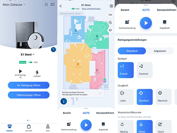 Ecovac's Deebot X1 Omni App