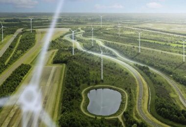 Mercedes Benz, Papenburg, Windrad, Windkraft, Windpark