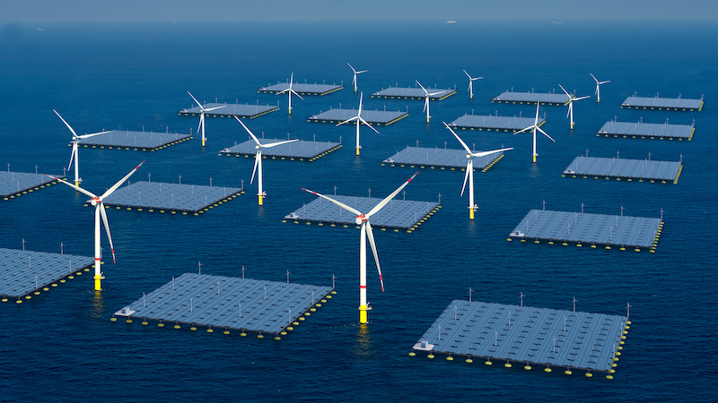 Sinn Power, schwimmende Plattformen, nachhaltige Energie, Nachhaltigkeit, Klimawandel, Windenergie, Wellenenergie, Wasserenergie, Solarenergie, Wellenkraftwerk, Solaranlage