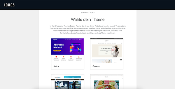 WordPress-Hosting von IONOS