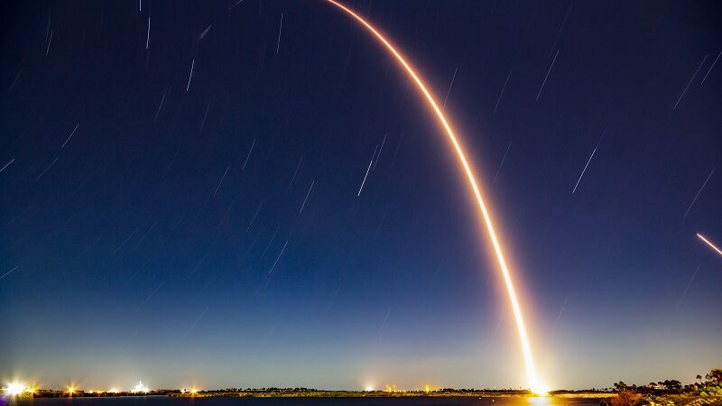 Starlink Satelliten, SpaceX, Raumfahrt, Weltraum, Internet