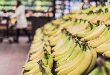 Bananen, Supermarkt, Einkauf, gesund einkaufen, nachhaltig einkaufen