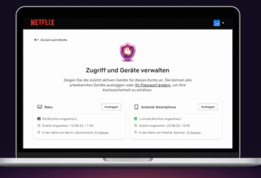 Netflix Geräte entfernen, Gerät Netflix ausloggen, Gerät Netflix entfernen, Netflix, Geräte verwalten, ausloggen