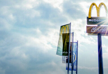 Automatisierter McDonalds, Flagge, Logo, Fast Food