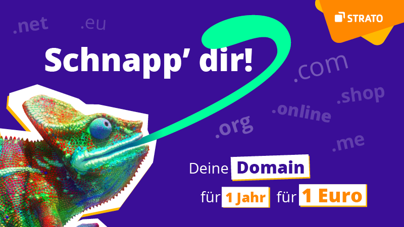 Your domain for a year for just €1 [Anzeige]