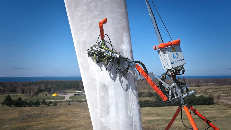 Roboter Windräder, Wartungsroboter für Windräder, Roboter, Windrad, Windturbine, Windkraft