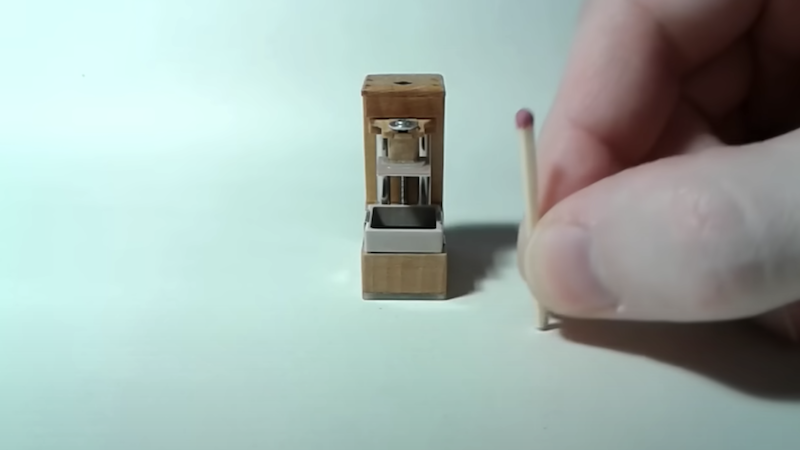 YouTuber probably builds the smallest 3D printer in the world – the size of a matchstick