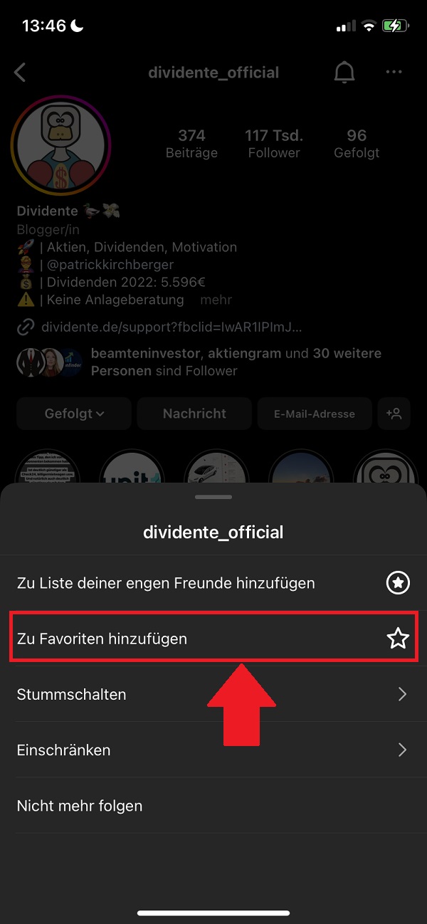 Instagram Favoriten hinzufügen, Favoriten auf Instagram, Social Media Plattform, Soziale Medien, Influencer, Accounts, Nutzer, User, Account