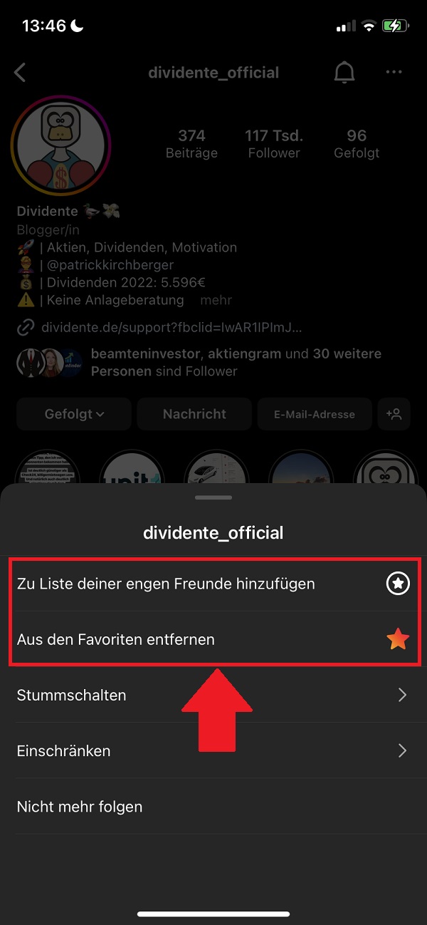 Instagram Favoriten hinzufügen, Favoriten auf Instagram, Social Media Plattform, Soziale Medien, Influencer, Accounts, Nutzer, User, Account