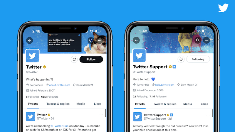 Twitter Verified Organizations, Twitter, Verifizierung, blauer Haken