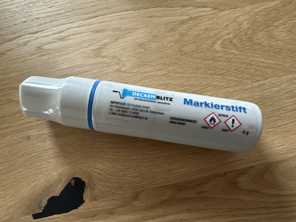 Deckenblitz Markierstift