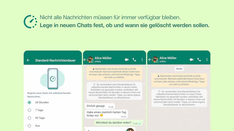 WhatsApp selbstlöschende Nachrichten, WhatsApp, Meta