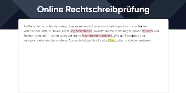  LanguageTool, Rechtschreibung, Grammatik, Website, Sprache, Deutsch, Duden