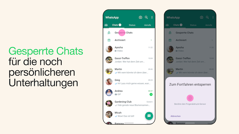 Chatsperre WhatsApp, WhatsApp, Chat sperren bei WhatsApp, Chat sperren WhatsApp