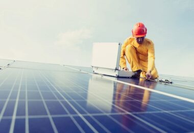 Photovoltaik-Unternehmen, Solarenergie, Energiewende, Erneuerbare Energien, Grün, Nachhaltig, Klimawandel