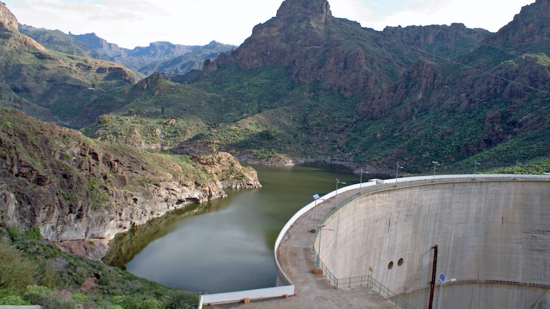 Wasserbatterie, Gran Canaria, Soria Damm, Wasserkraft