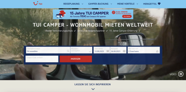 Wohnmobil mieten, Urlaub, Reise, Mieten, Vergleichsportal, Deutschland, Europa