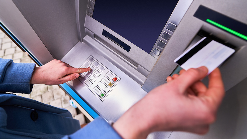 Geld abheben Automat, Finanzen, Statistik, Geld, Girokonto, Konto, Bank, Bargeld, Cash