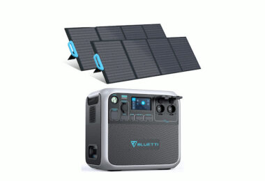 Powerstation mit Solarpanel, Solarmatte, Energiespeicher Solar, Test, Erfahrungen., Bluetti AC200P, Bluetti PV200, Solaranlage Batterie