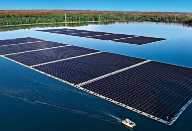 schwimmende Solaranlage, schwimmende Solarfarm, Nordamerika, Solaranlage, Solar, Sonne