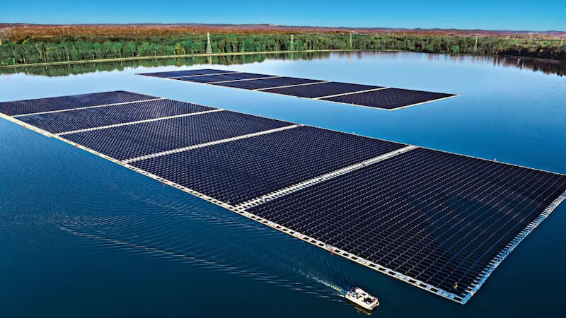 The largest floating solar system in North America goes into operation