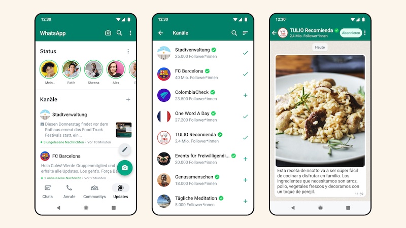 WhatsApp-Kanäle abonnieren, WhatsApp, Meta, WhatsApp-Kanäle