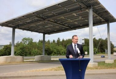 Solarautobahn, Deutschland, Bodensee, Solaranlage, Fotovoltaik, Solardach