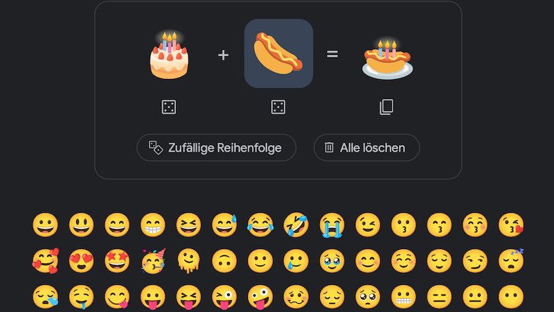 Google Emoji Kitchen, Google Suche, Google, Emojis